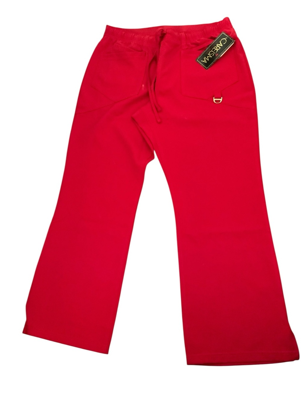 Careisma Scrub Pants Petite Large RED  Elastic Drawstring Pockets